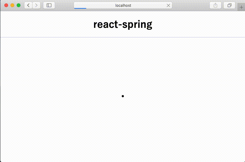 useSpringで丸が軽快に出てくるアニメーション